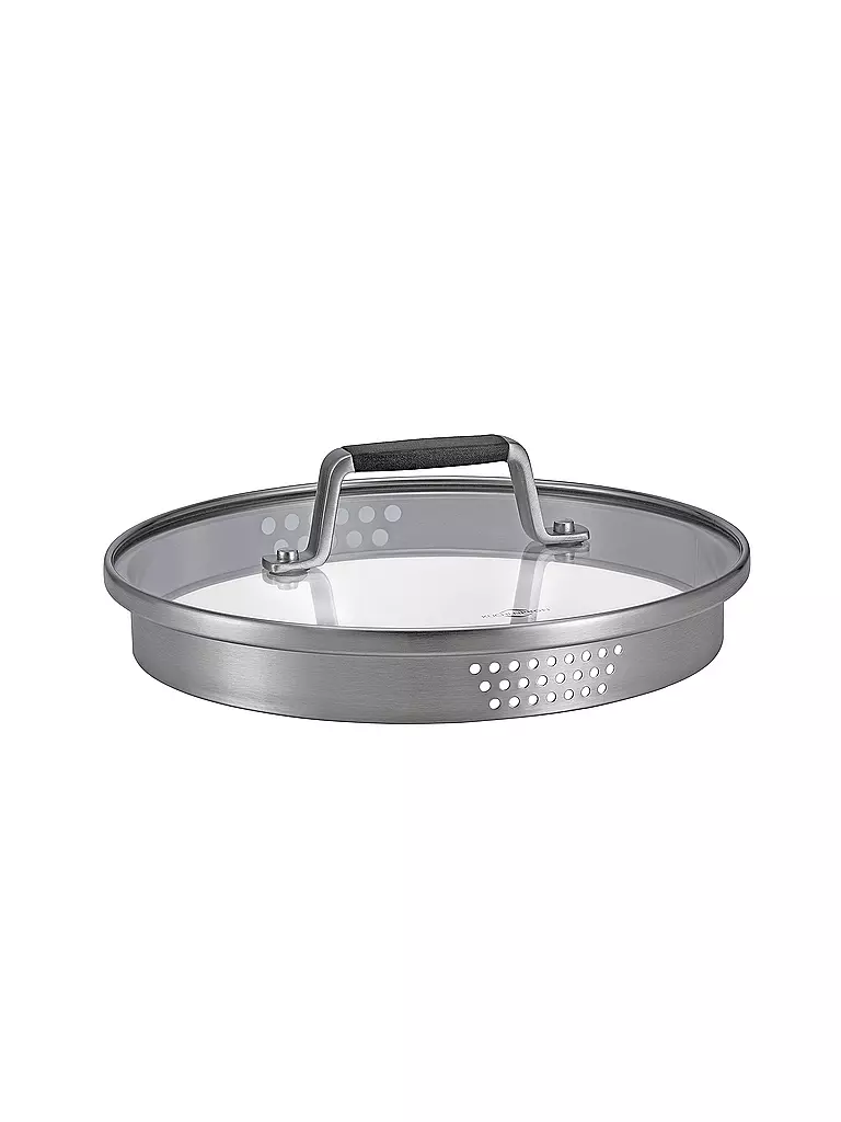 KÜCHENPROFI | Casseruola con manico 16cm/1,5l BOLOGNA Acciaio inox/Nero | Argento