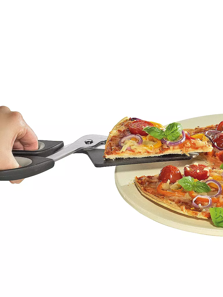KÜCHENPROFI | Forbici per pizza 27 cm acciaio inox / nero | Argento