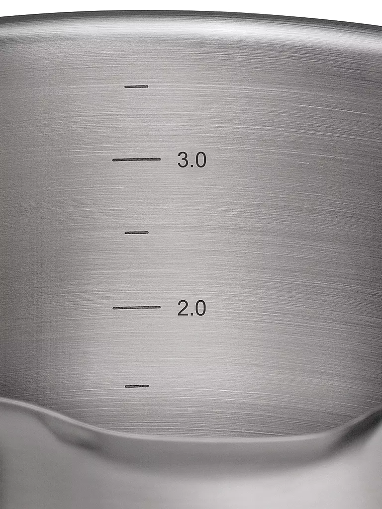 KÜCHENPROFI | Kochtopf  20cm/4l BOLOGNA Edelstahl/Schwarz | Argento