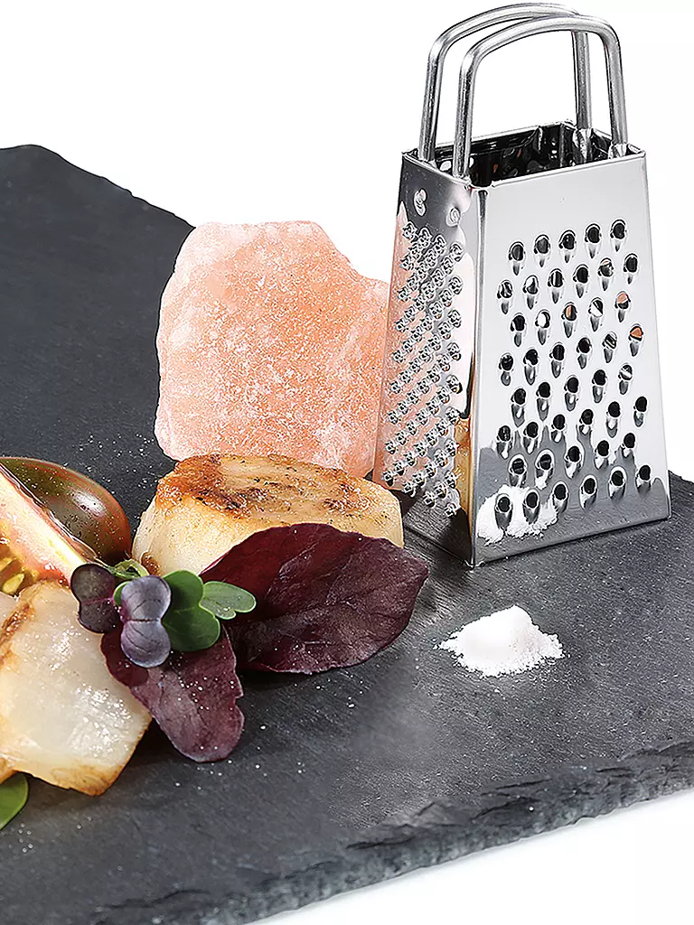 KÜCHENPROFI | Mini grattugia a quattro lati 8 cm in acciaio inox | 