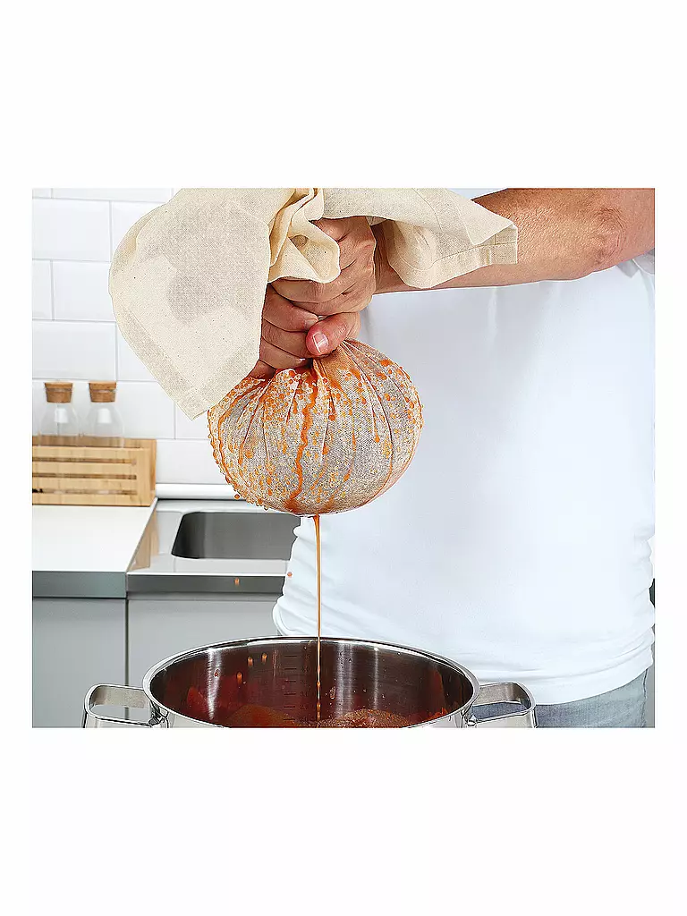 KÜCHENPROFI | Panno per filtrare 80x65cm Cotone / Naturale | Crema