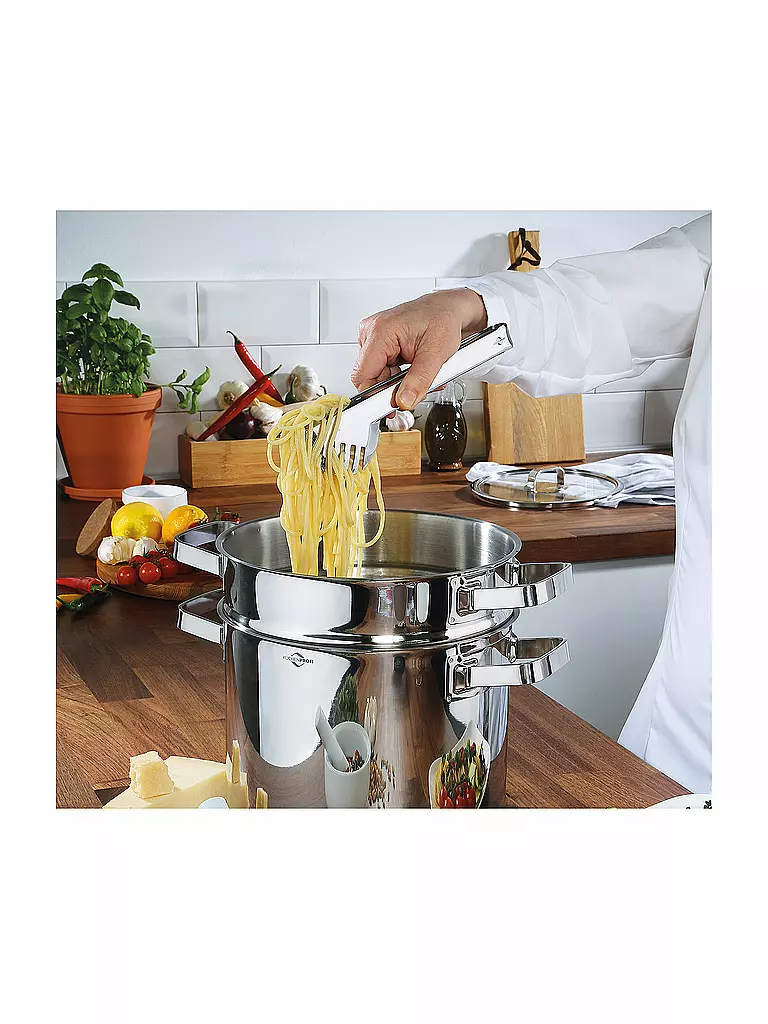 KÜCHENPROFI | Pinza per pasta BRASSERIE 24 cm in acciaio inox | Argento