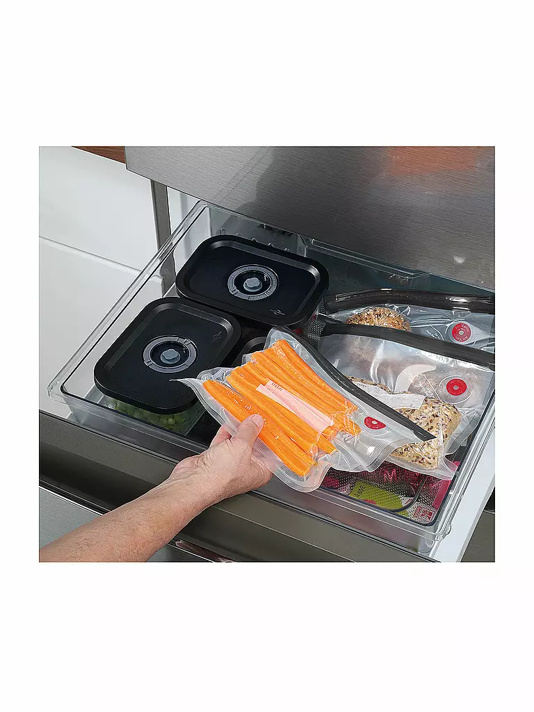 KÜCHENPROFI | Set da 10 sacchetti per sottovuoto 22x21 cm EASYFRESH | Nero