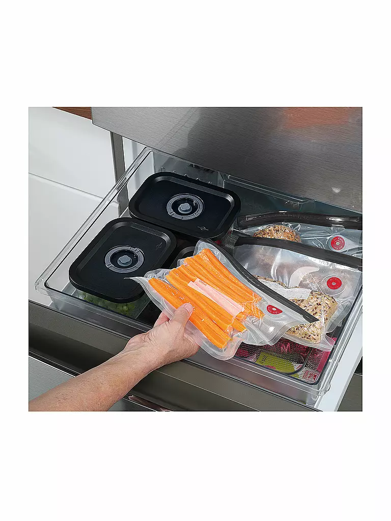 KÜCHENPROFI | Set da 10 sacchetti per sottovuoto 40x28cm EASYFRESH | Nero