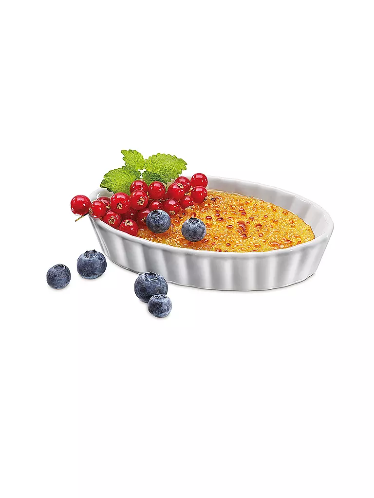 KÜCHENPROFI | Set di 6 ciotole per crème brûlée | Bianco