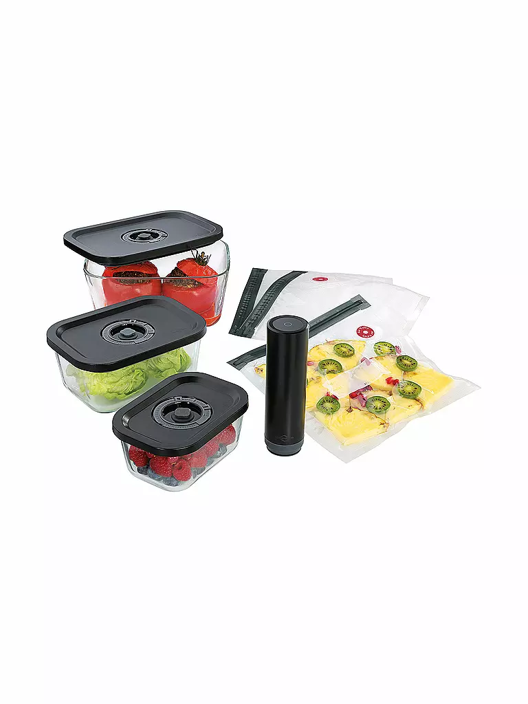 KÜCHENPROFI | Set di avviamento sottovuoto 7 pezzi EASYFRESH | Nero