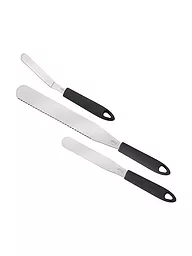 KÜCHENPROFI | Set di coltelli da pasticceria, 3 pezzi (acciaio inossidabile) | Argento