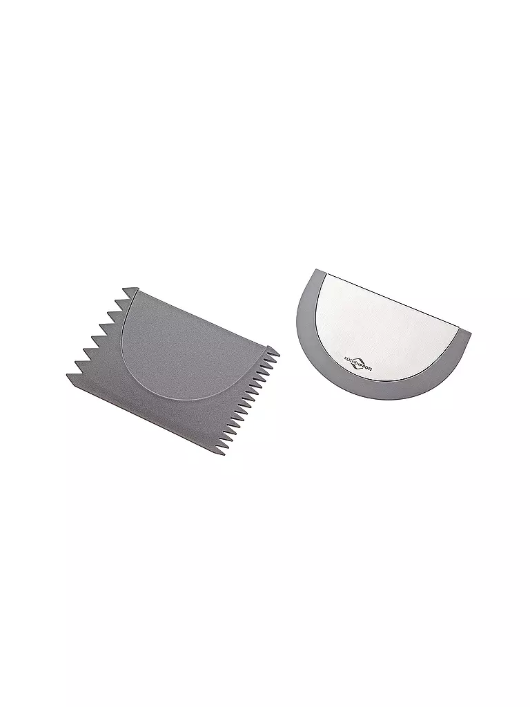 KÜCHENPROFI | Set di raschietti VARIO in silicone grigio / acciaio inox | Grigio