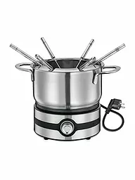 KÜCHENPROFI | Set per fonduta BASEL elettrico in acciaio inox | Argento