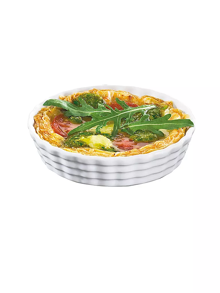 KÜCHENPROFI | Stampo per tartellette BURGUND 12 cm | Bianco