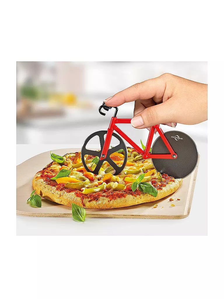 KÜCHENPROFI | Tagliapizza BIKE Rosso/Nero | Rosso
