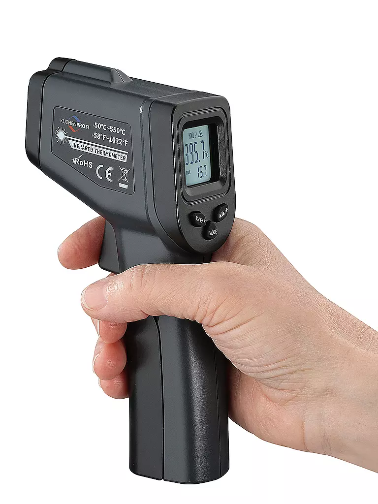 KÜCHENPROFI | Termometro a infrarossi -50-550°C | Nero