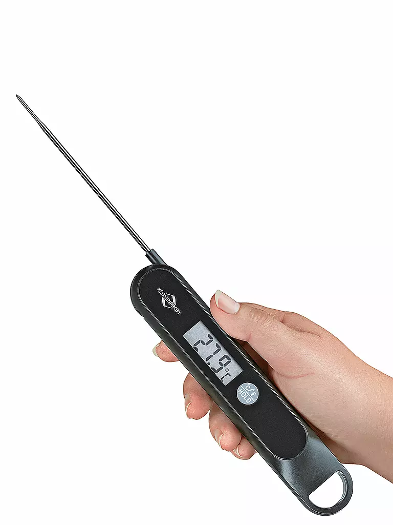 KÜCHENPROFI | Termometro digitale SHAKE 18cm Nero | Nero