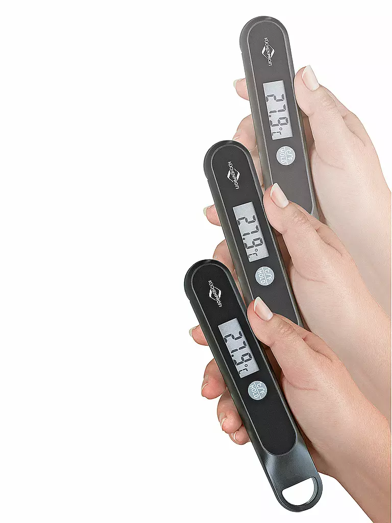KÜCHENPROFI | Termometro digitale SHAKE 18cm Nero | 