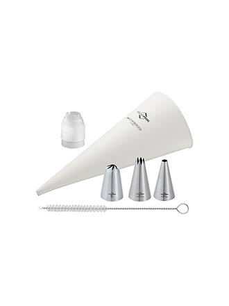 KÜCHENPROFI | Set di sac à poche BAKE 6 pz. Nylon / Acciaio inox