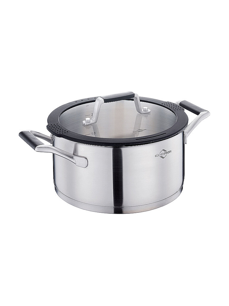 Küchenprofi Casseruola COMO 20cm/3l acciaio inox argento