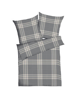 KAEPPEL | Biancheria da letto in flanella 70x90cm/140x200cm PURE Antracite