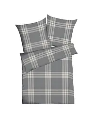 KAEPPEL | Biancheria da letto in flanella 70x90cm/140x200cm PURE Antracite | Grigio