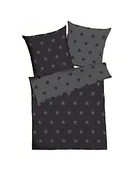KAEPPEL | Biancheria da letto in flanella 70x90cm/140x200cm STARS Ardesia | Grigio