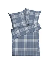 KAEPPEL | Biancheria da letto in flanella 70x90cm/140x200cm PURE Antracite | Blu scuro