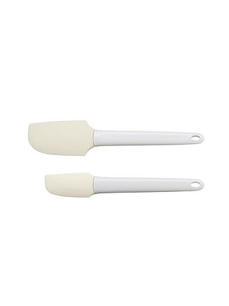 KAISER | Set di spatole per impasto, 2 pezzi, silicone/bianco