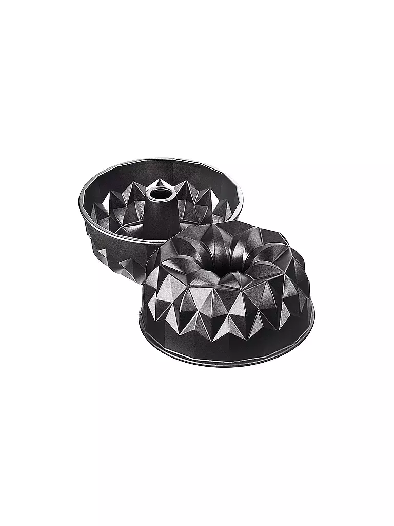 KAISER | Stampo da Gugelhupf geometrico 25 cm antiaderente | Nero