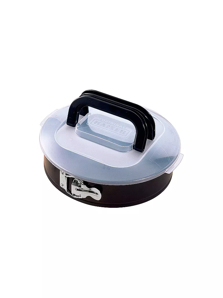 KAISER | Teglia a cerniera rotonda con coperchio 26 cm antiaderente/nero | Nero