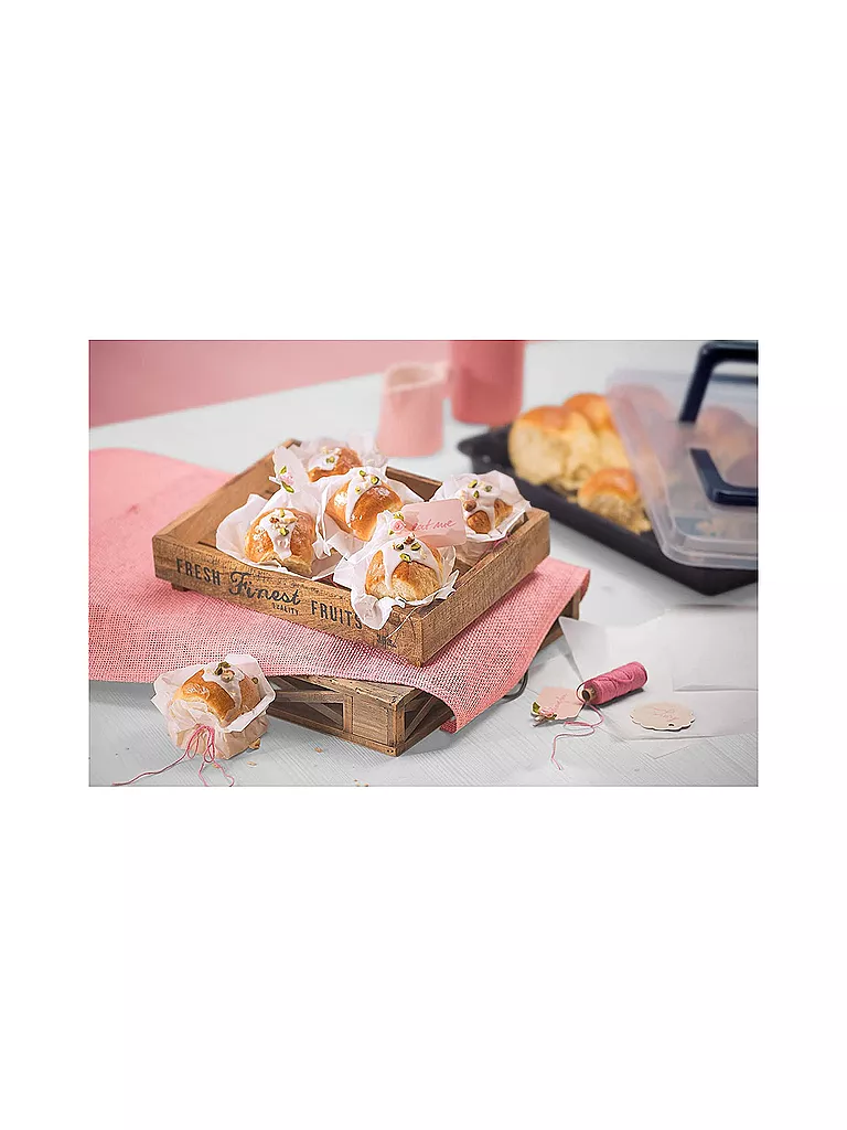 KAISER | Teglia da forno con coperchio 42x29cm antiaderente nero | Nero