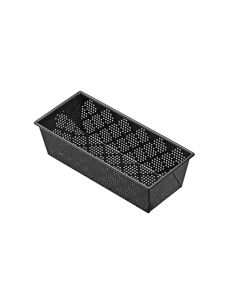 KAISER | Teglia da pane perforata 25x11 cm antiaderente | Nero