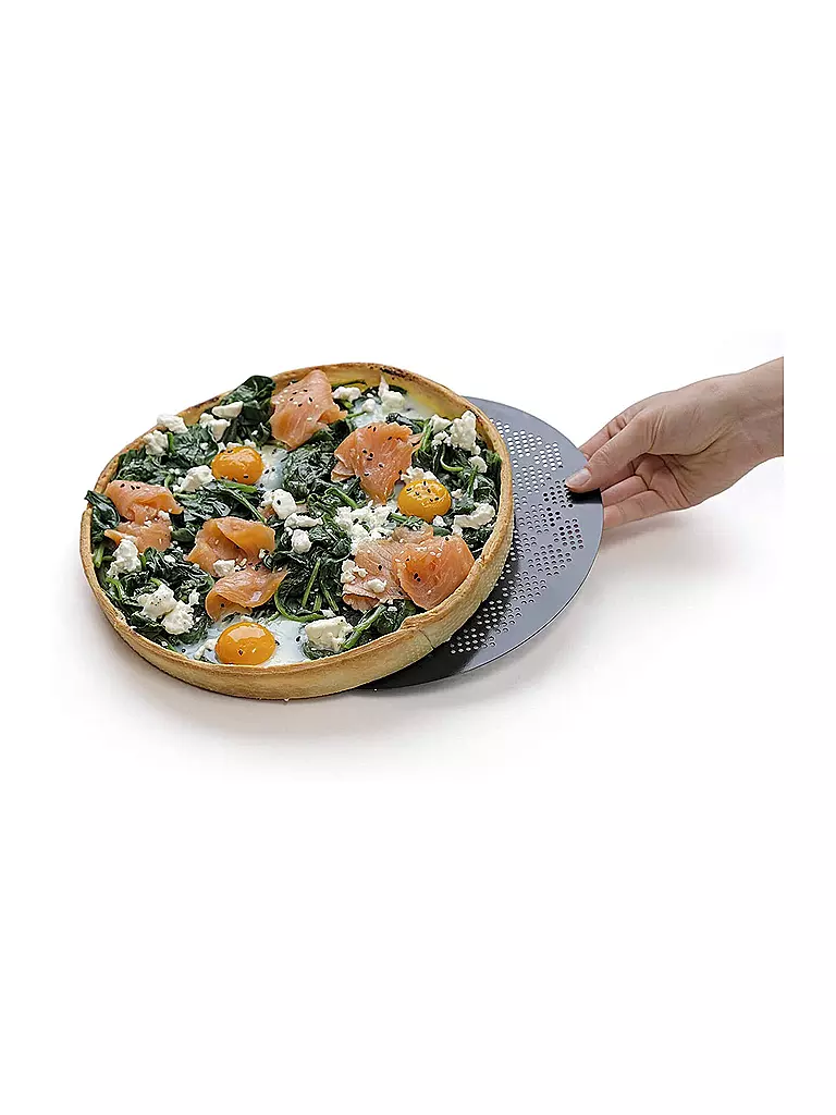 KAISER | Teglia per tarte/quiche con fondo removibile 28 cm antiaderente | Nero