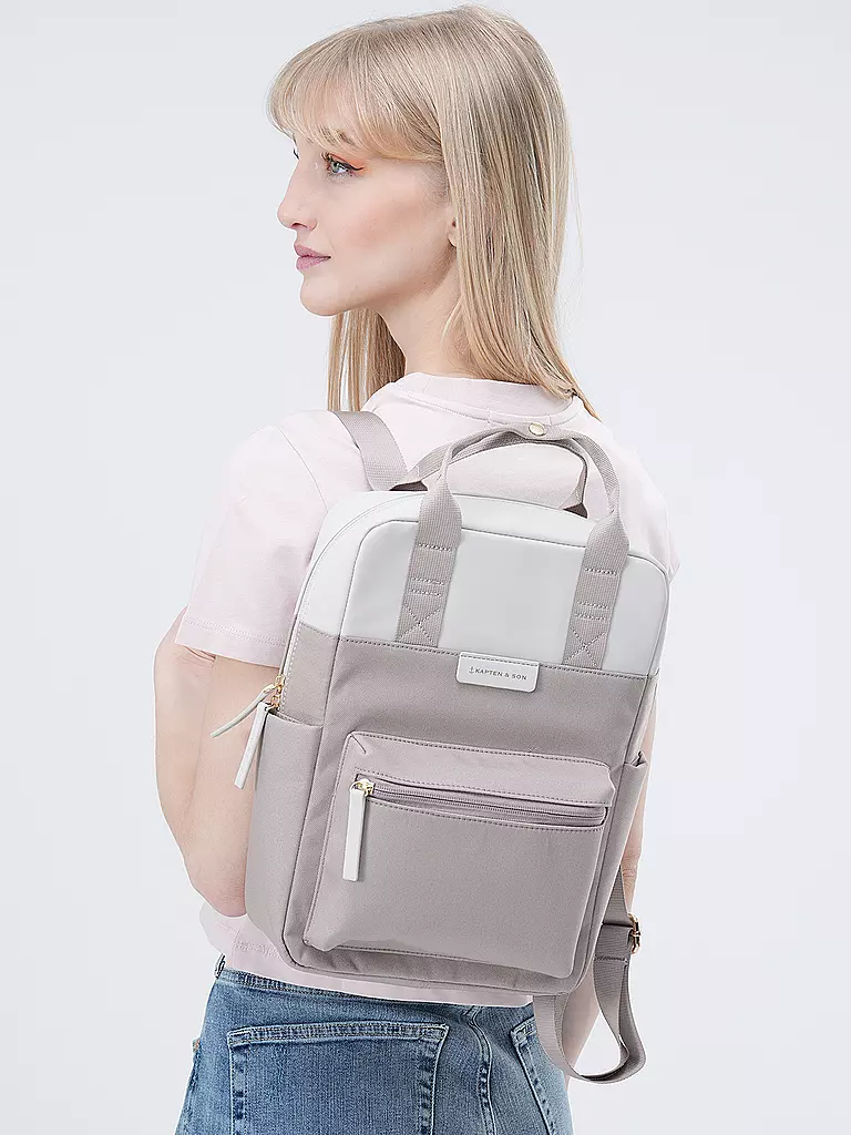 KAPTEN & SON | Zaino BERGEN Small | Grigio chiaro