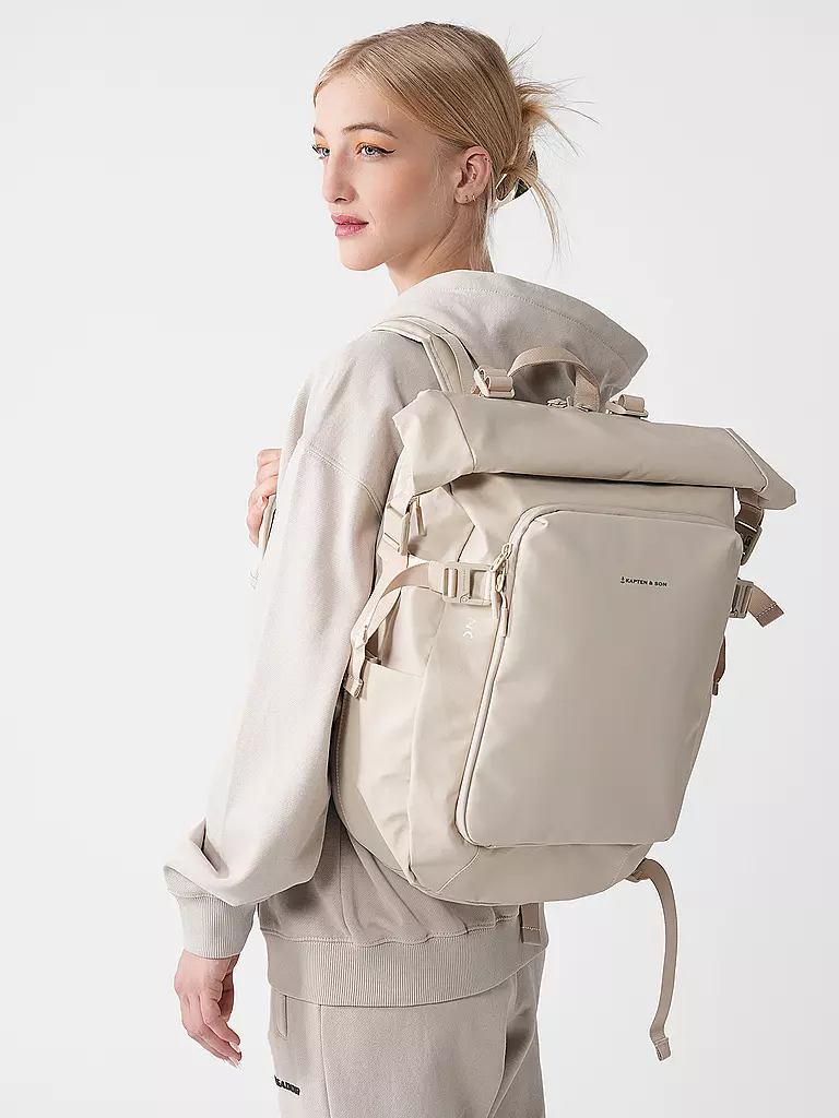 KAPTEN & SON | Zaino LISBONA, espandibile | Beige
