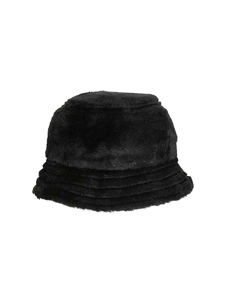 KARL KANI | Cappello da pescatore - Bucket Hat effetto pelliccia | Nero