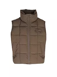 KARL KANI | Gilet trapuntato | Marrone