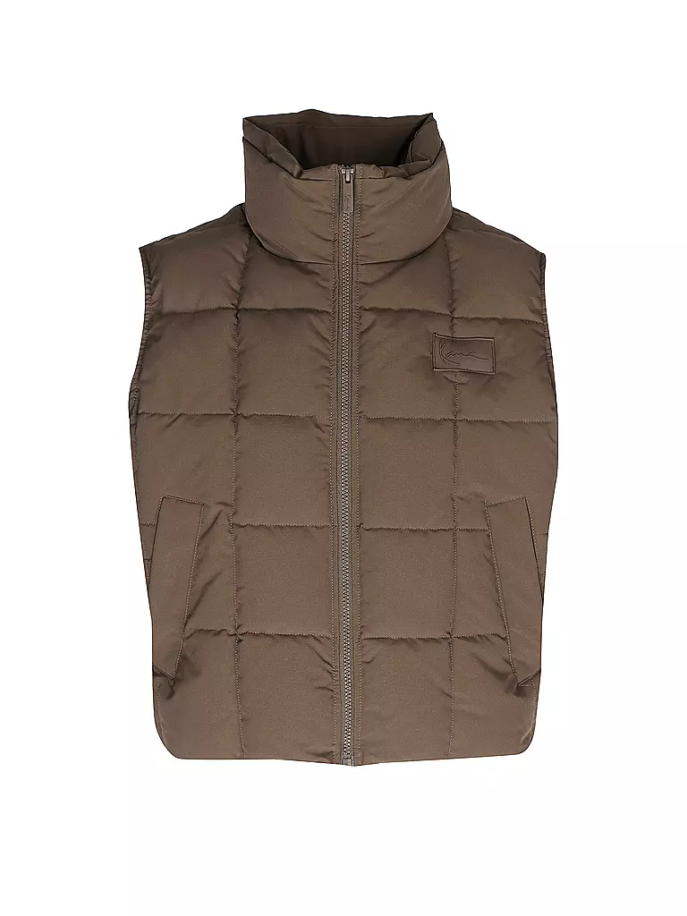 KARL KANI | Gilet trapuntato | Marrone