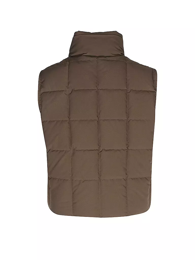 KARL KANI | Gilet trapuntato | Marrone