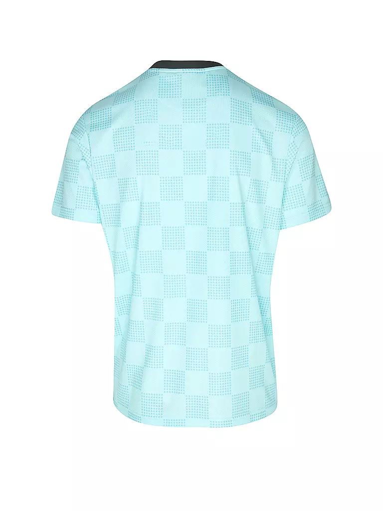 KARL KANI | T-Shirt SPORT STAR CHECK TRIKOT | Blu chiaro