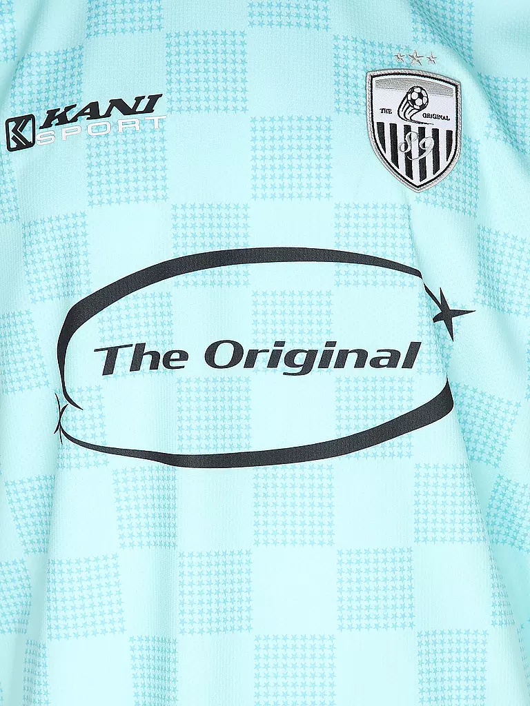 KARL KANI | T-Shirt SPORT STAR CHECK TRIKOT | Blu chiaro