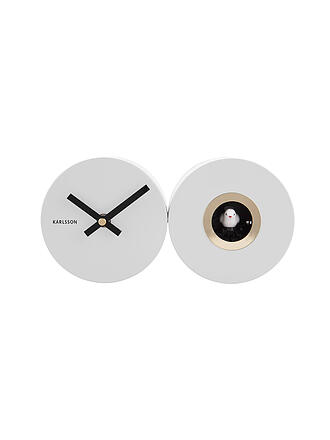 KARLSSON | Orologio da parete CUCKOO DUO Bianco