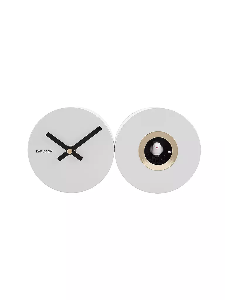 KARLSSON | Orologio da parete CUCKOO DUO Bianco | Bianco