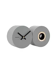 KARLSSON | Wanduhr CUCKOO DUO Grey | Grigio chiaro