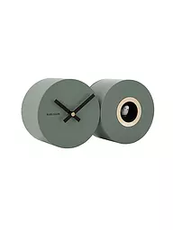 KARLSSON | Wanduhr CUCKOO DUO Grey | Verde scuro