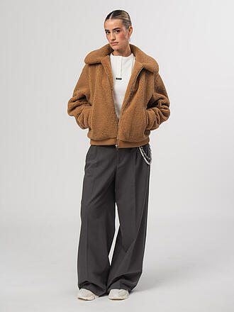 KARO KAUER | Giacca in pelliccia teddy