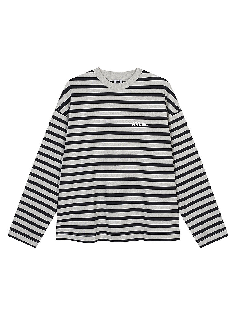 Maglietta a maniche lunghe cropped fit grigio S