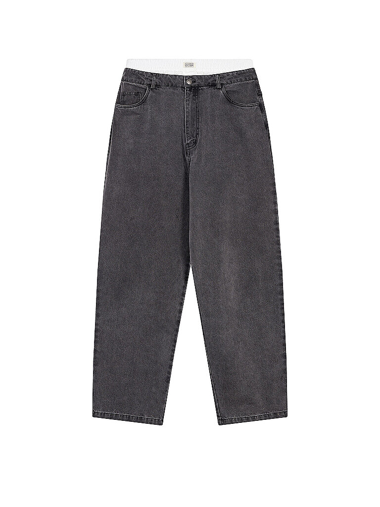 Jeans a gamba larga grigio L