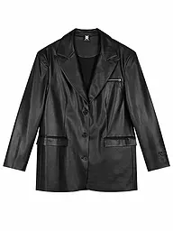KARO KAUER | Blazer in similpelle | Nero