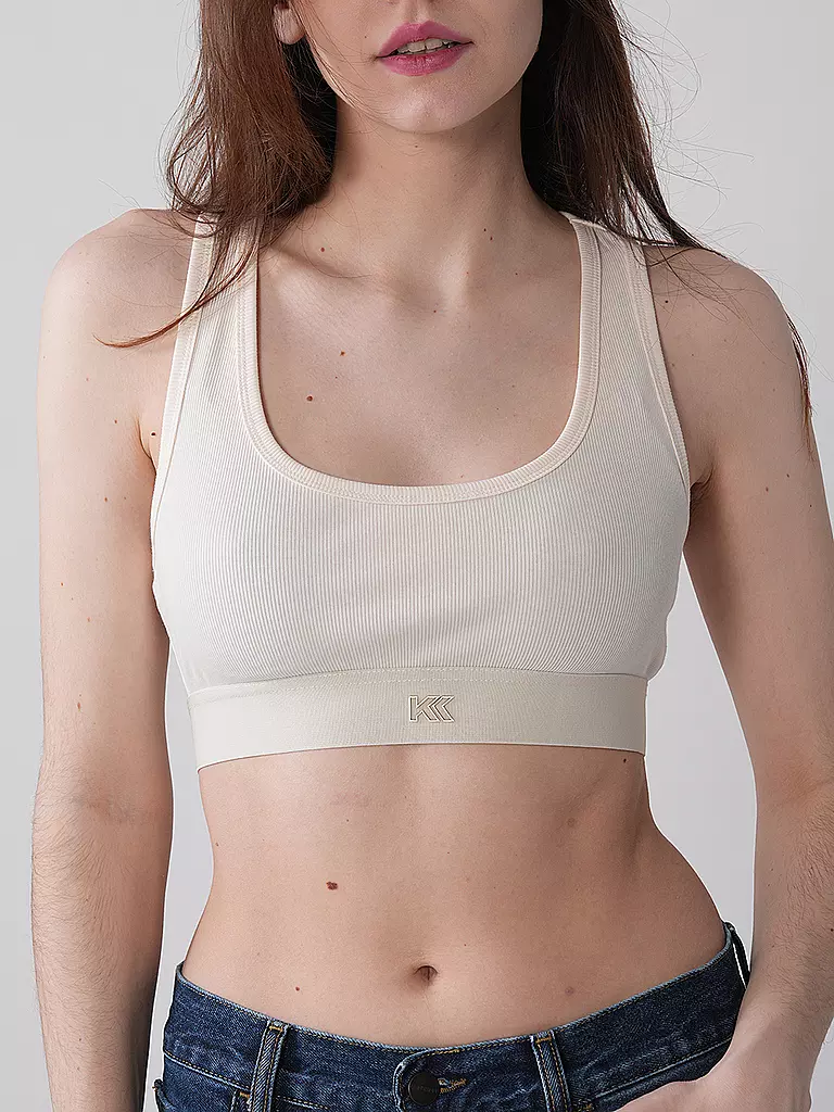 KARO KAUER | Bralette bianco sporco | 
