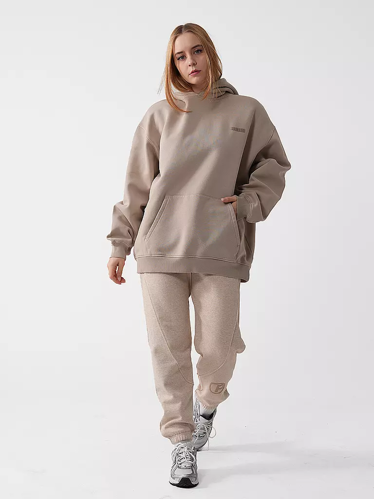 KARO KAUER | Felpa con cappuccio - Hoodie | Marrone chiaro