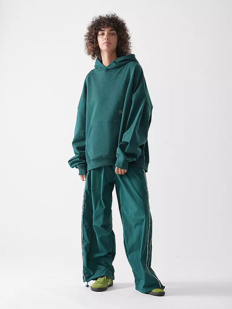KARO KAUER | Felpa con cappuccio - Hoodie | Verde scuro