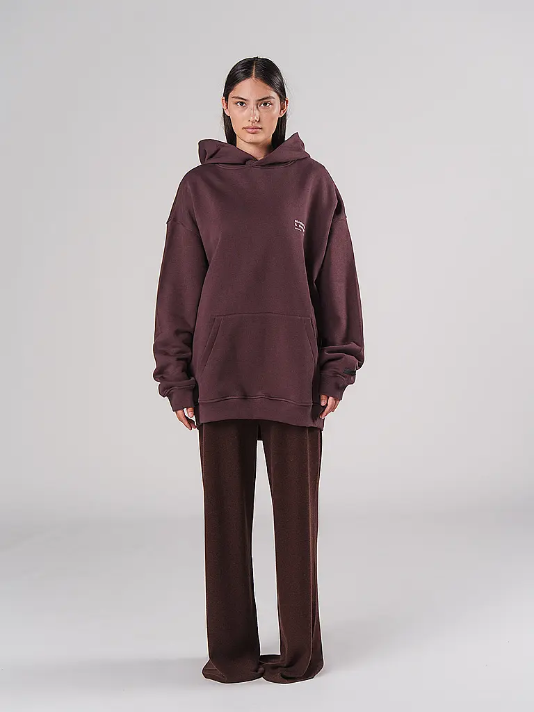 KARO KAUER | Felpa con cappuccio - Hoodie | Rosso scuro